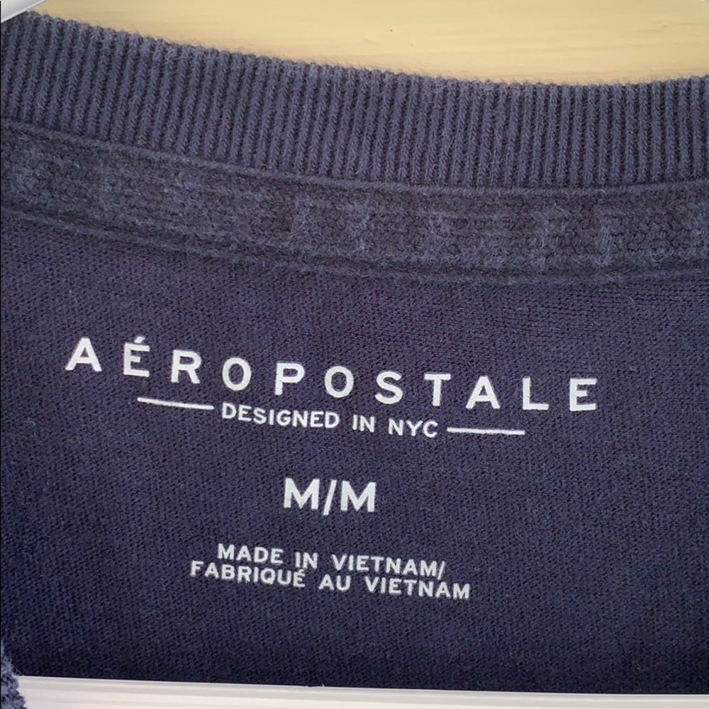 AEROPOSTALE Navy Blue/White Graphic Tee - Picture 3 of 5
